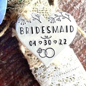Bridesmaid Wedding Bouquet- Bouquet Charm- Bridesmaid Gift-Bride Bouquet Charm